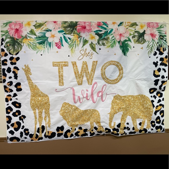 She’s TWO Wild Birthday Party Decorations - Picture 1 of 5